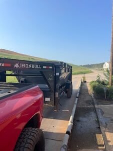 Truck and Ironbull trailer on scale